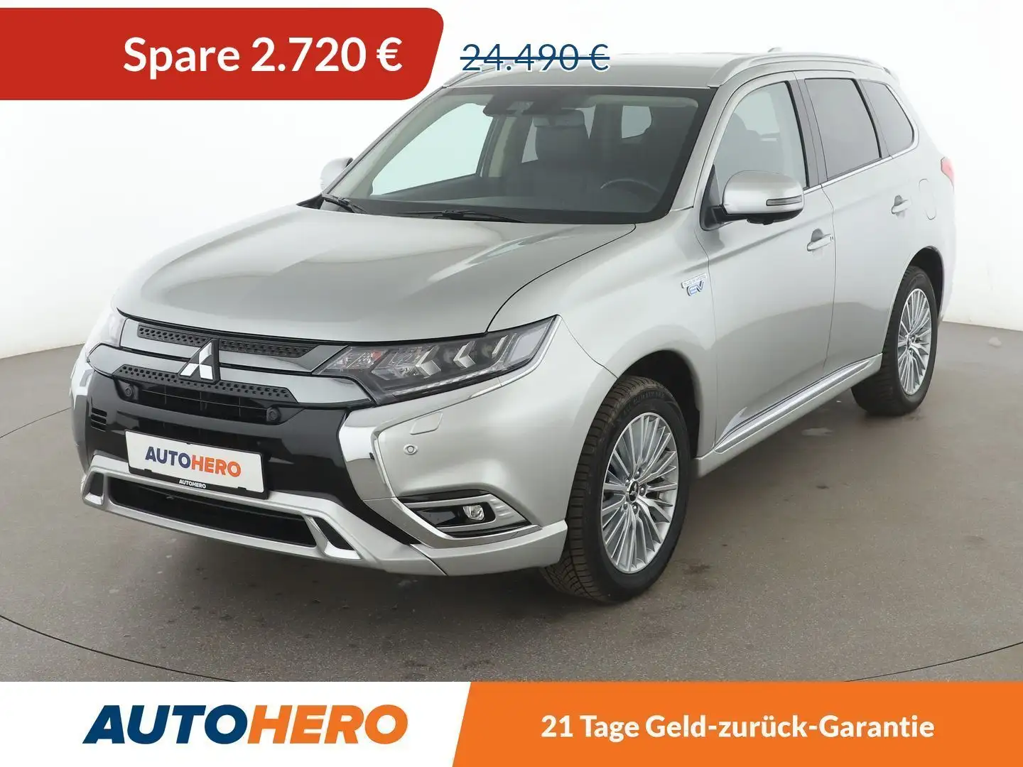 Mitsubishi Outlander PHEV Plus 4WD Aut.*NAVI*ACC*CAM*PDC*SHZ* Argent - 1