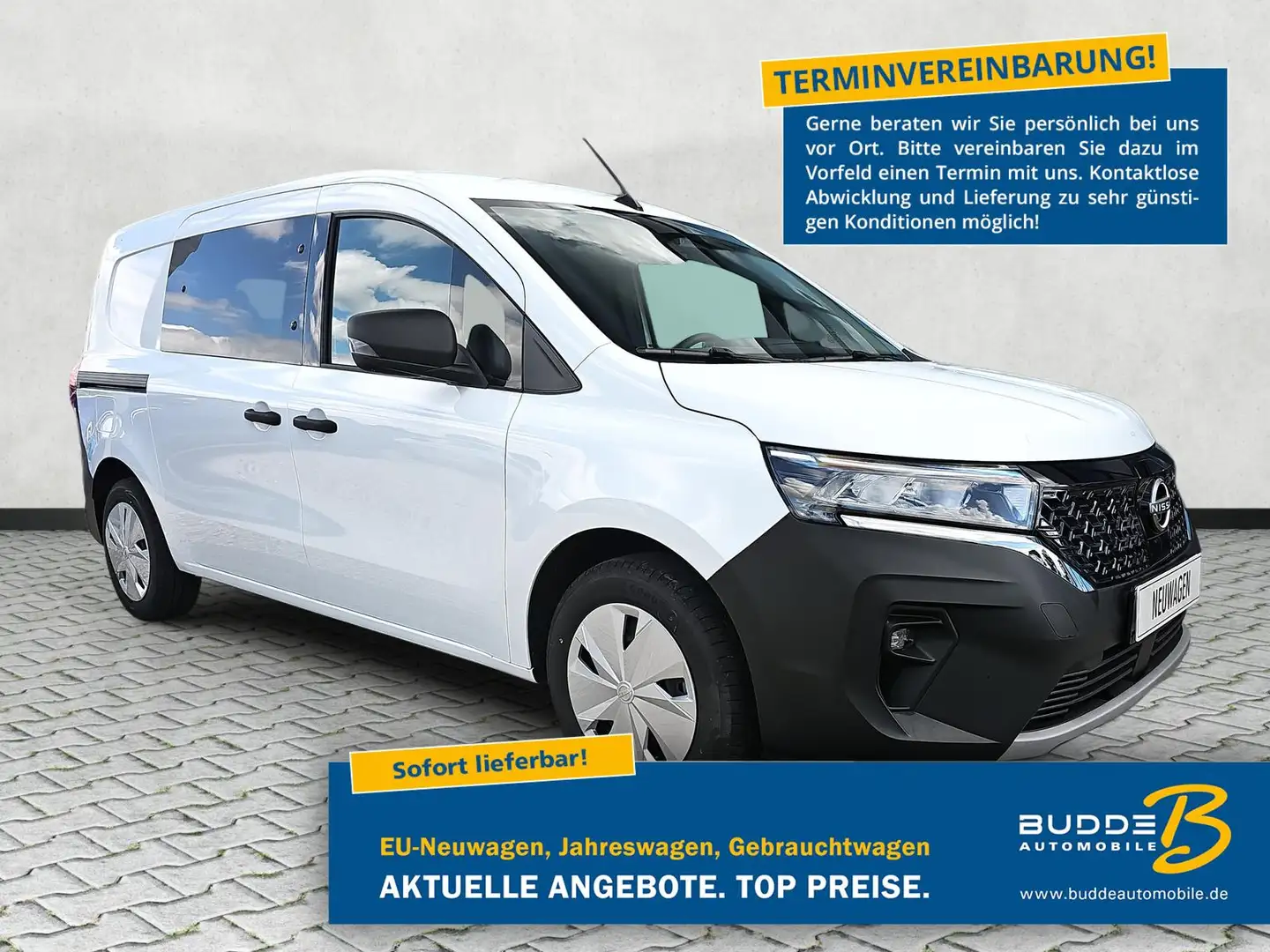 Nissan Townstar EV 45kWh 2.5T L2 AHK CCS LED Leder mSHZ Biały - 1