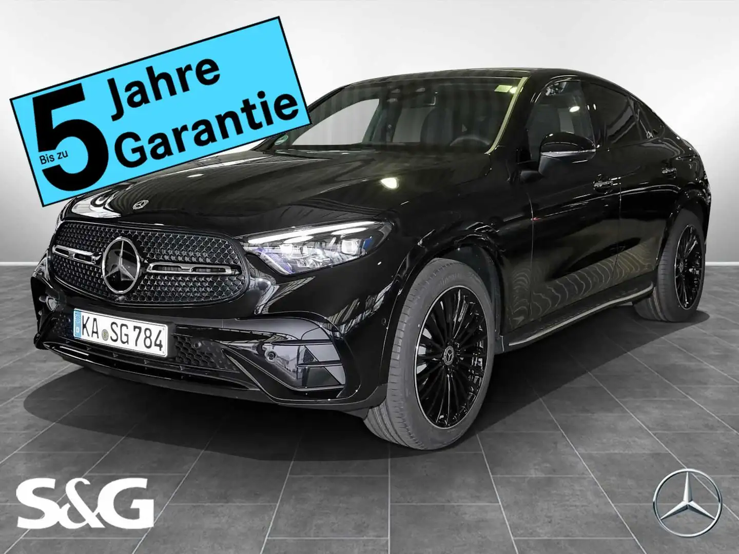 Mercedes-Benz GLC 300 4M Coupé AMG Night+HUD+360°+DIG-LED+AHK Schwarz - 1
