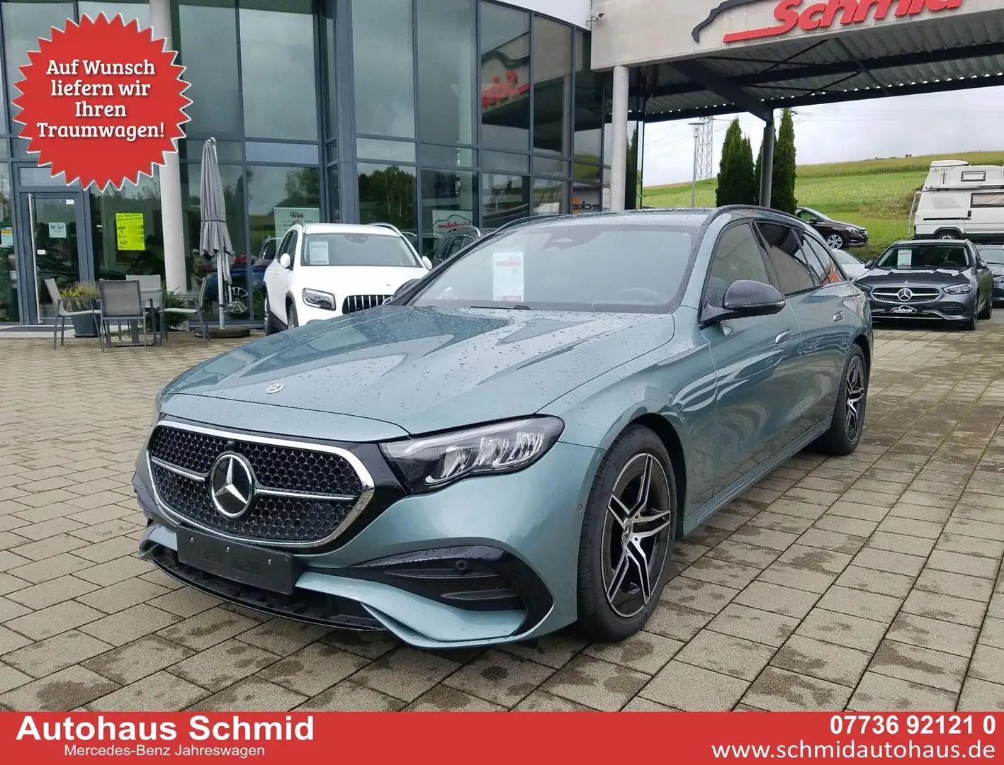 Mercedes-Benz E 200 T-Modell T, AMG Line Advanced, AHK, Night-Paket... Zilver - 1