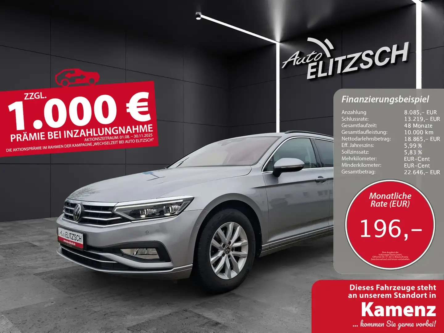 Volkswagen Passat Variant TSI Business DSG Matrix Navi AID ACC RFK SH Silber - 1