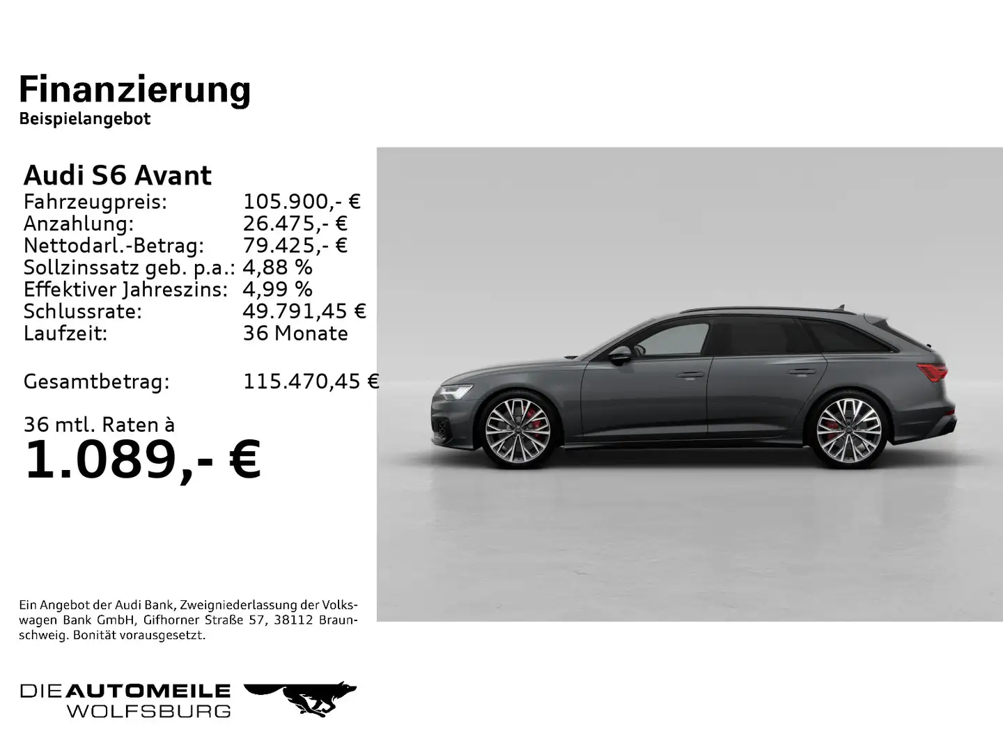 Audi S6 (4A5)(03.2019->) 3.0 TDI quattro basis Braun - 2