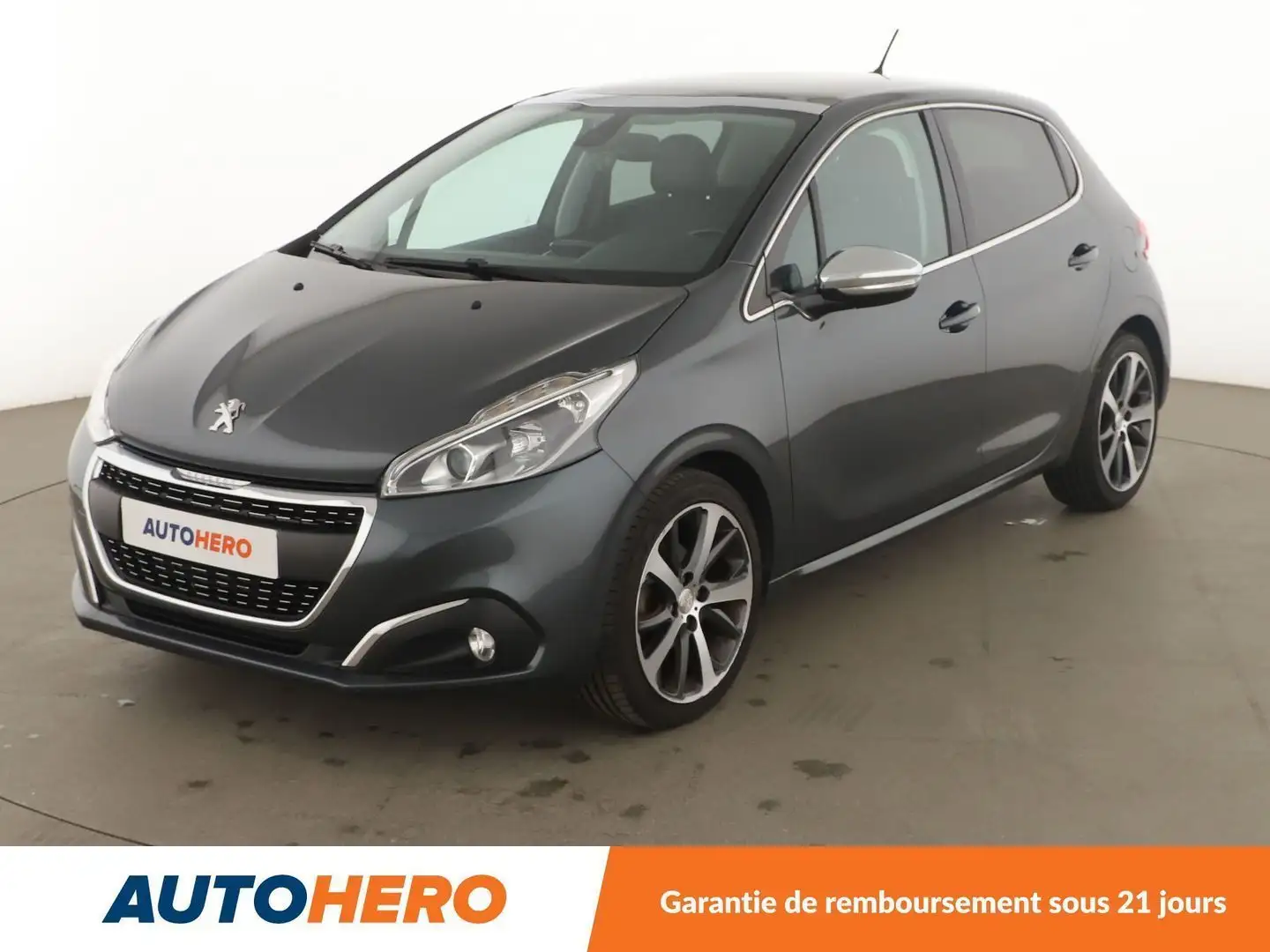 Peugeot 208 1.6 Blue-HDi Féline Gris - 1