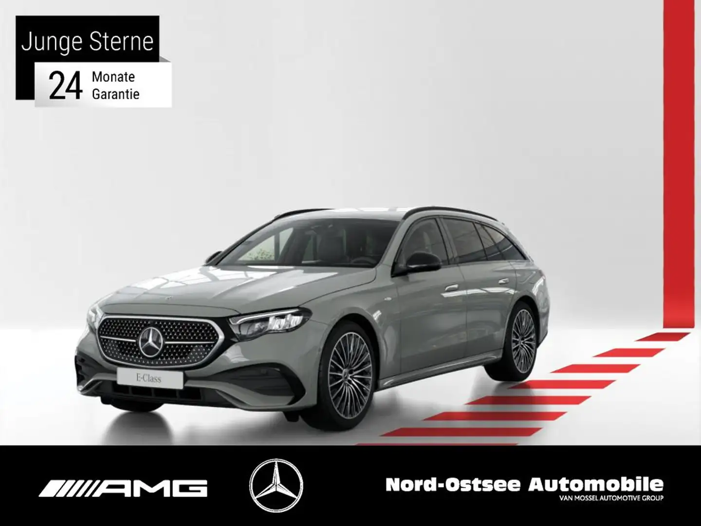 Mercedes-Benz E 300 e T AMG ADV. NIGHT AIRM AHK 20 BURMESTER Grau - 1