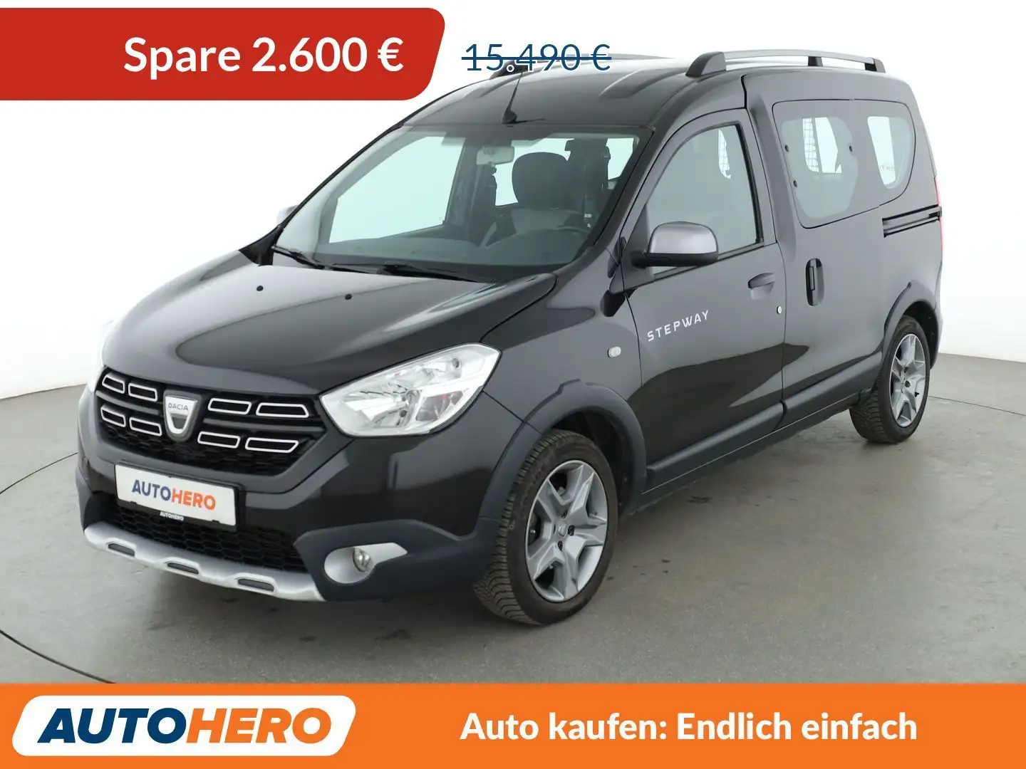 Dacia Dokker 1.3 TCe Stepway*NAVI*CAM*PDC*SHZ*KLIMA*TEMPO* Schwarz - 1