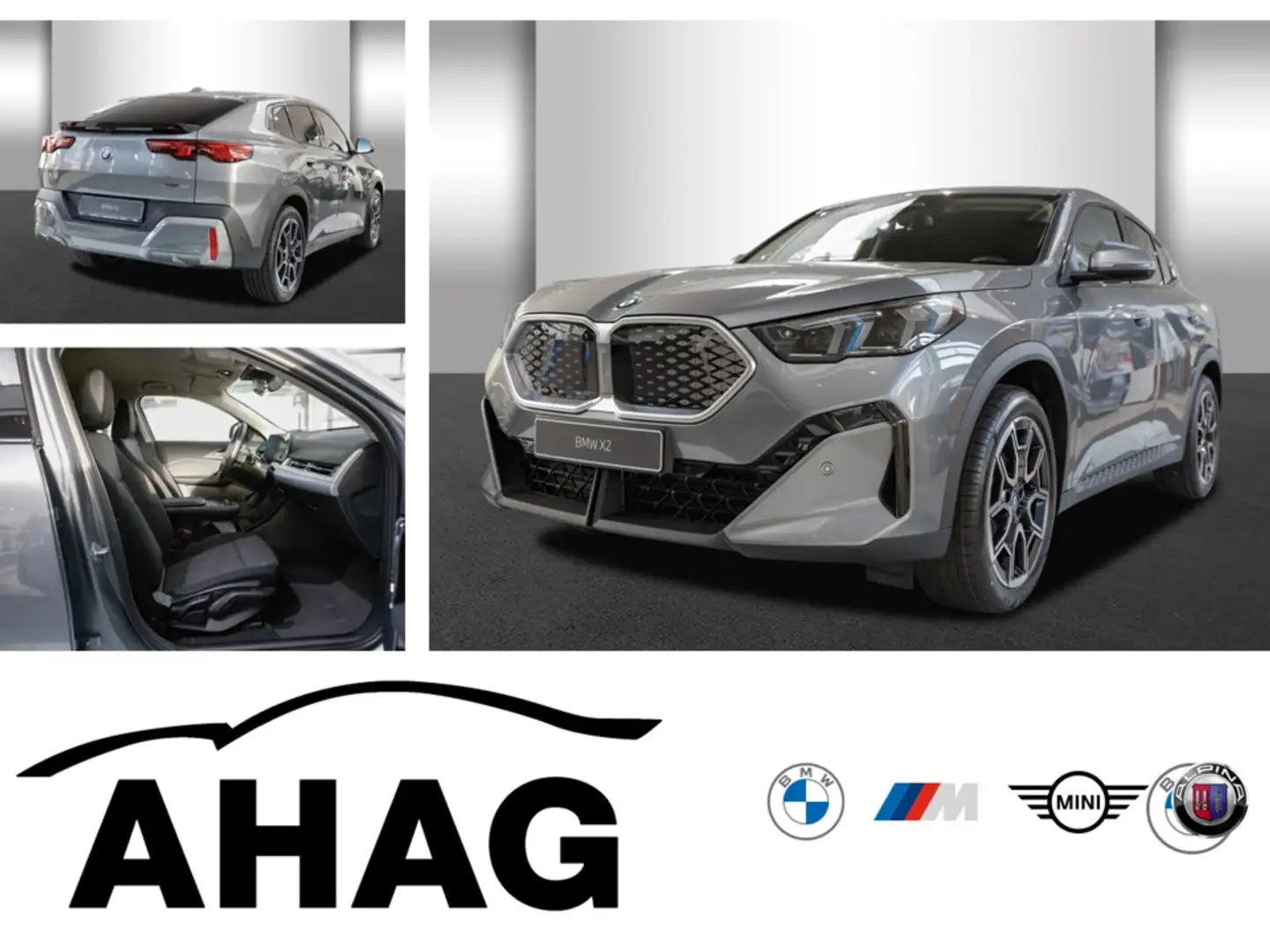 BMW iX2 ix2 eDrive20 Navi Tempom.aktiv Bluetooth PDC HeadU Grau - 1