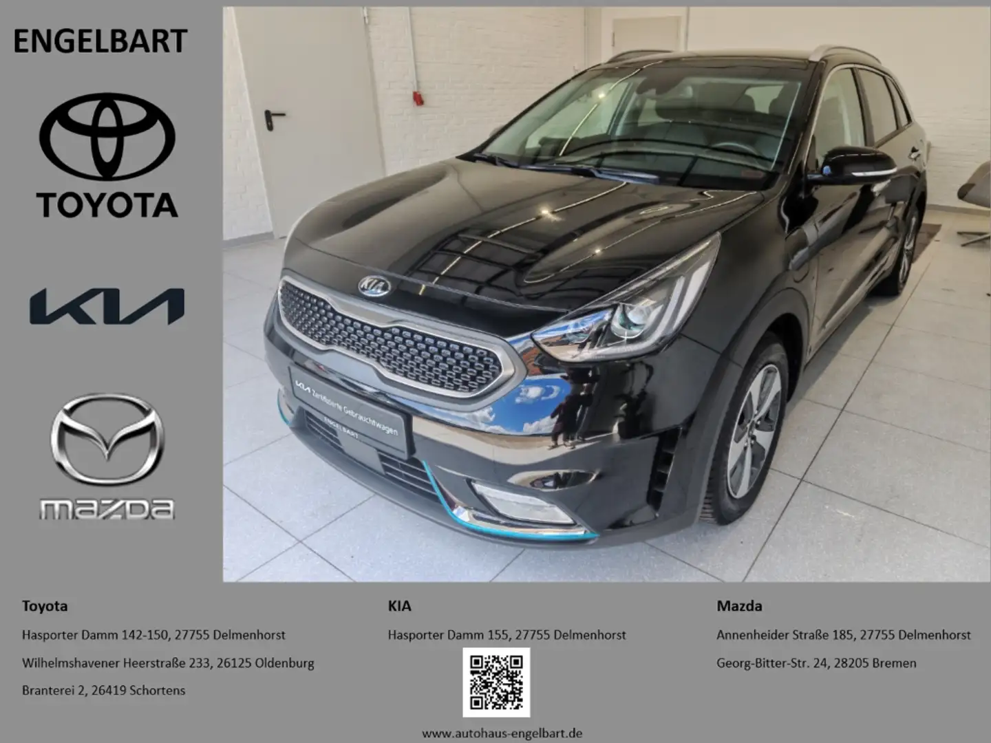 Kia Niro Vision PHEV 1.6 LED-Paket Technik-Paket Zwart - 1