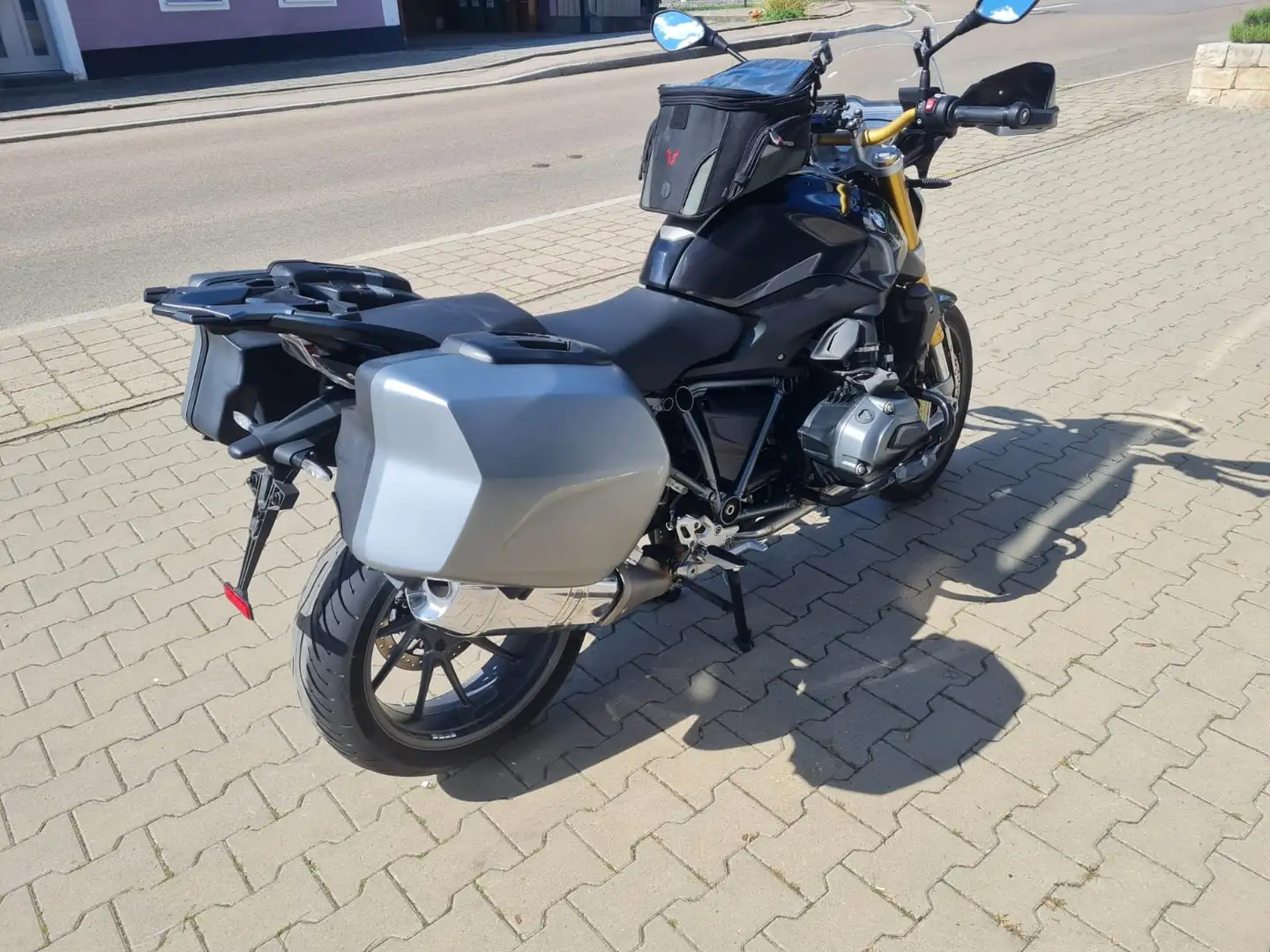 BMW R 1200 R Koffer, Tankrucksack, Sturzbügel Gri - 2