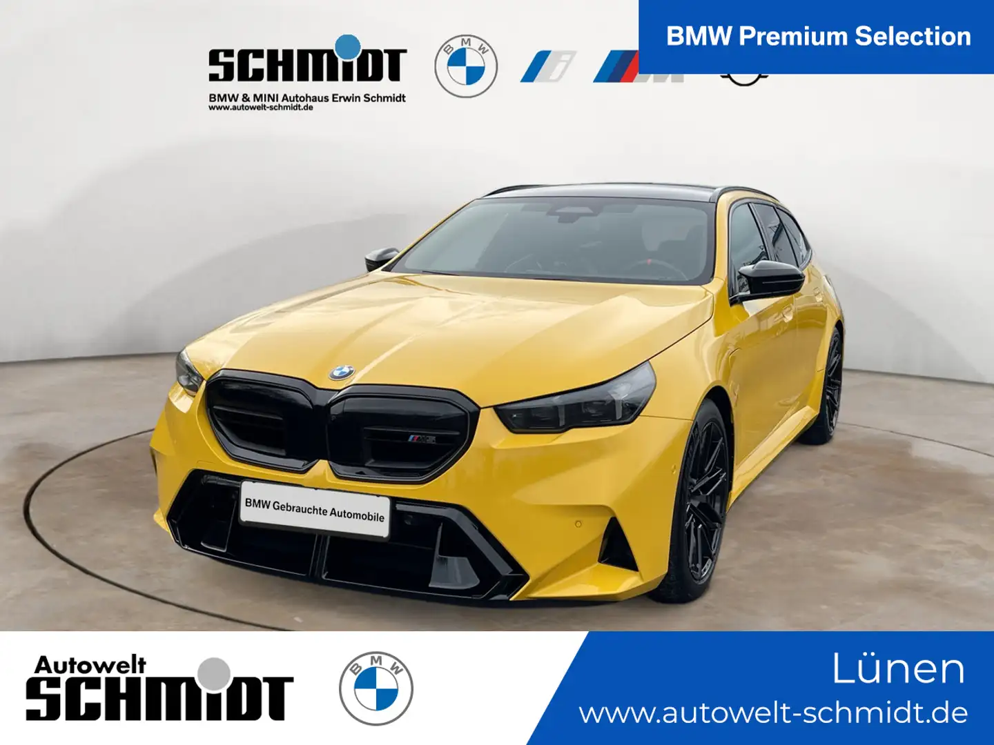BMW M5 Touring xDrive AHK + GARANTIE-bis-05.2030 Jaune - 1
