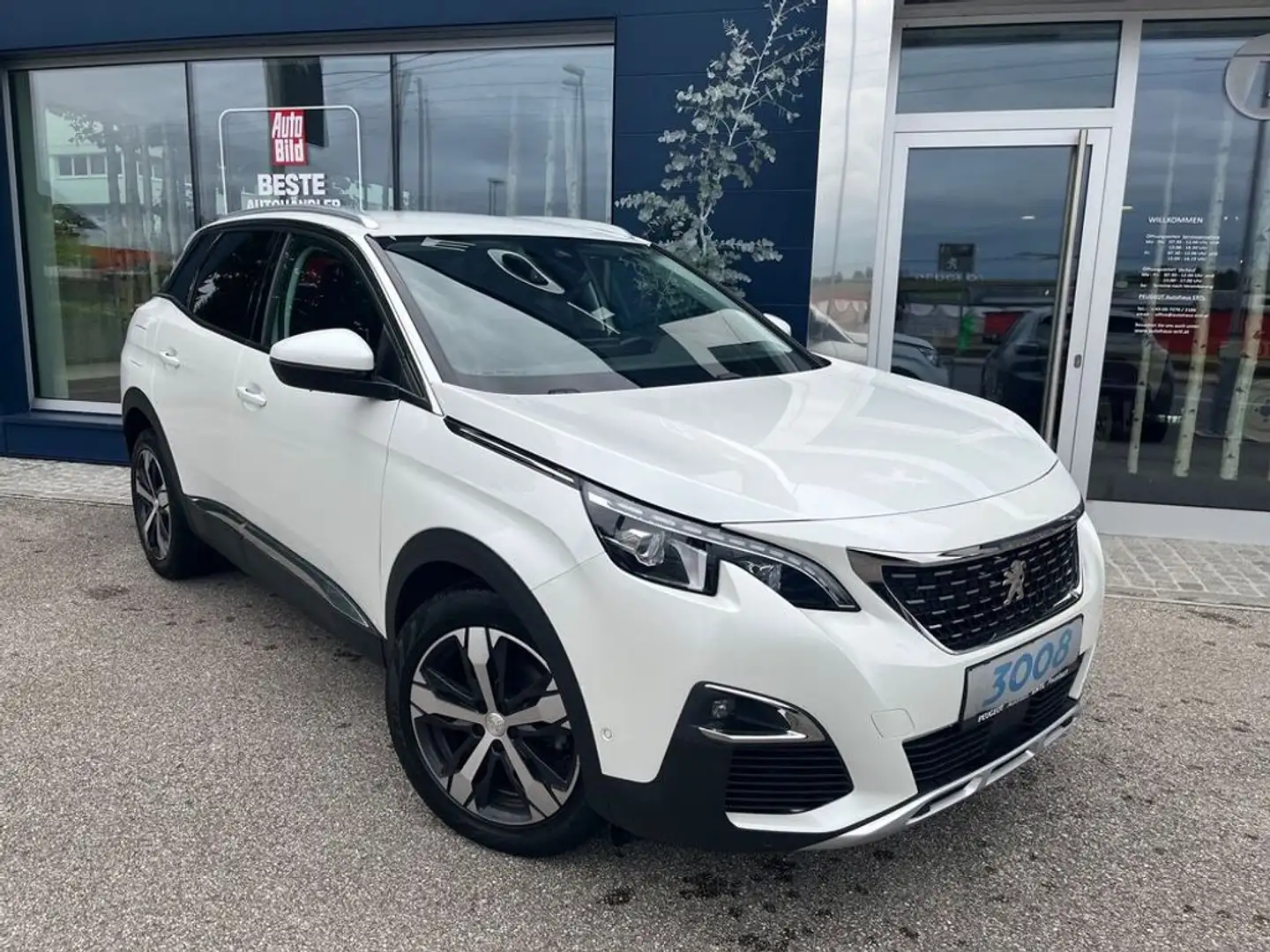 Peugeot 3008 GT Line BHDI130 EAT8 AHK Vor&Rückkamera Weiß - 1