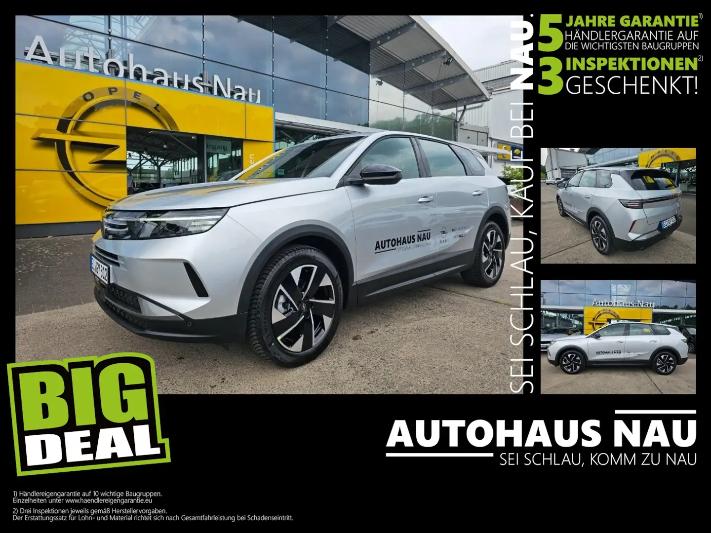 Opel Grandland Edition 1.2 Inspektionspaket BigDeal! Silber - 1