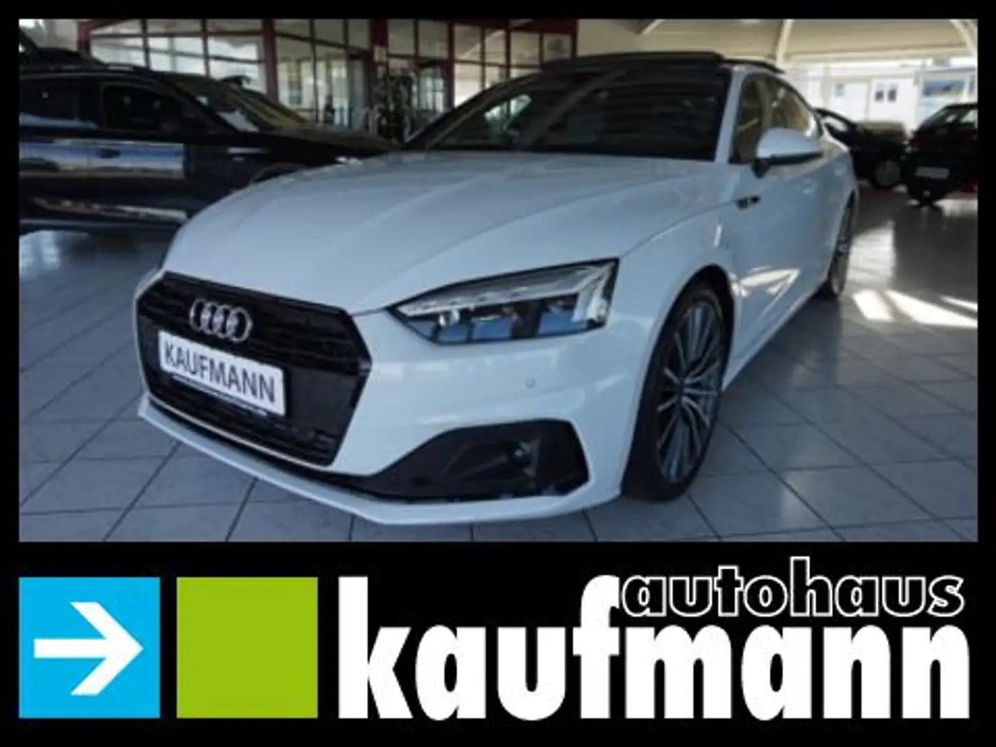 Audi A5 A5 SPORTBACK 40TFSI PANO MATRIX NAVI S-LINE INT. Weiß - 1