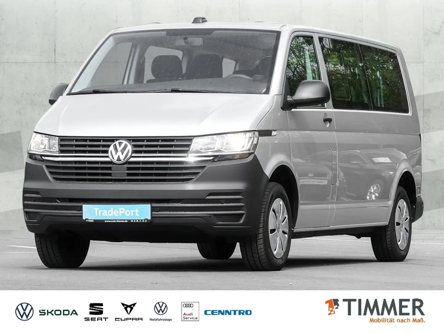 Volkswagen T6.1 Caravelle .1 Caravelle 2.0 TDI DSG*9-SITZER*NAVI*SHZ*DAB*AH Срібний - 1