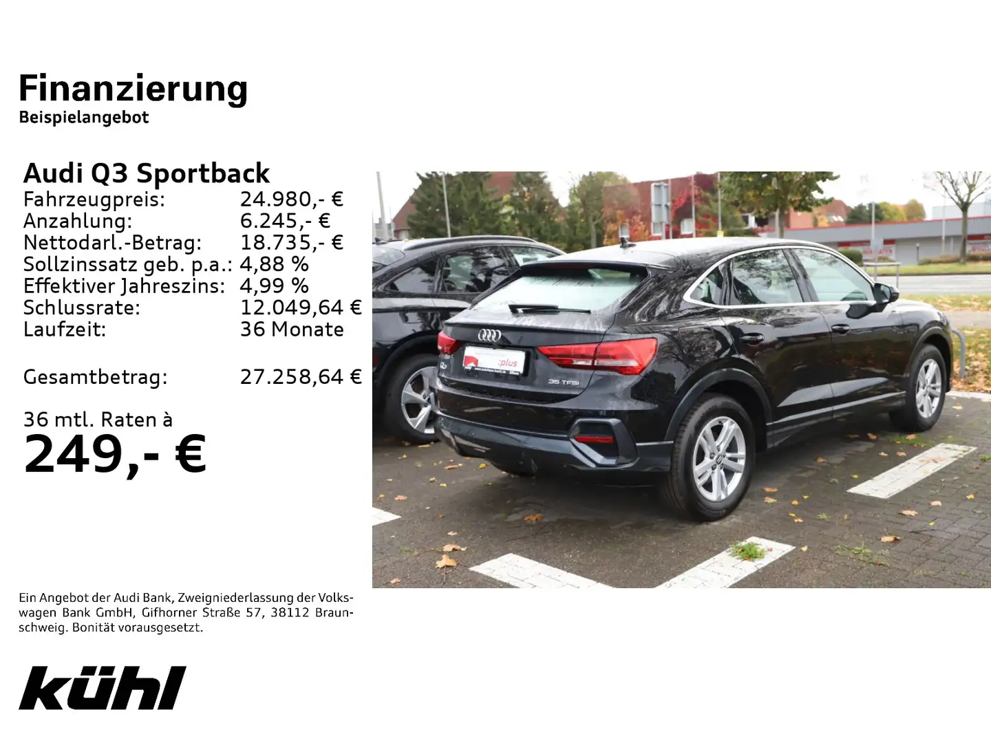 Audi Q3 35 TFSI Navi Schwarz - 2