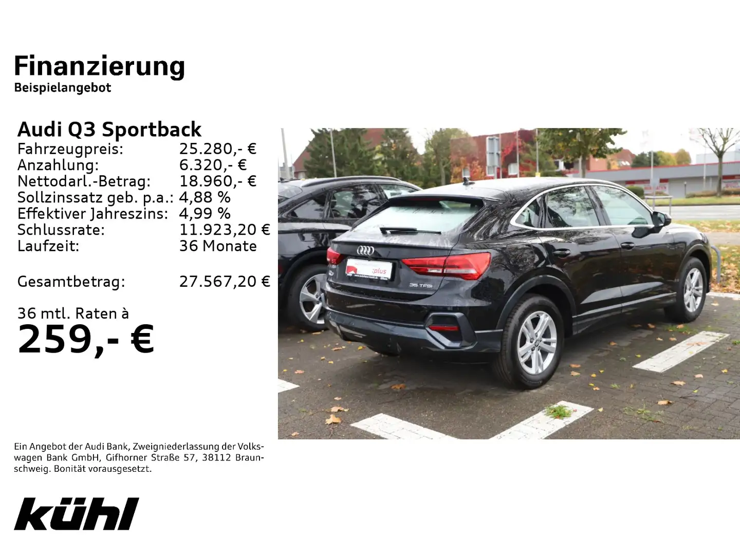 Audi Q3 35 TFSI Navi Schwarz - 2