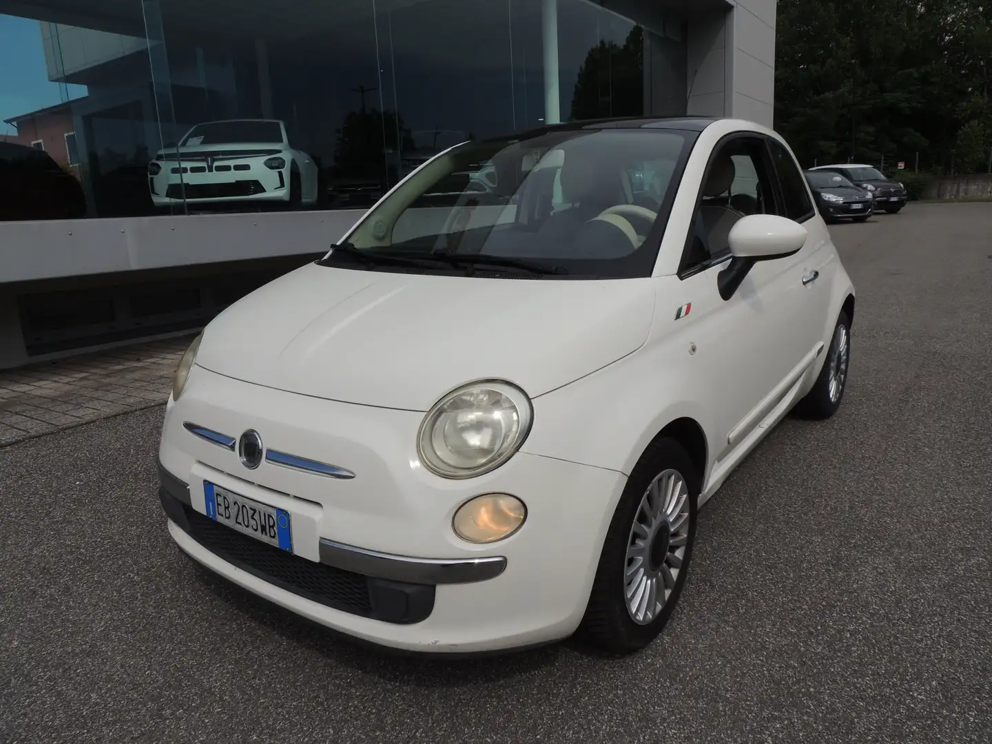 Fiat 500 1.2 Lounge 69cv Blanc - 1