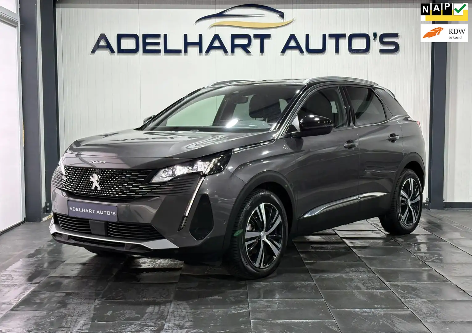 Peugeot 3008 1.2 Hybrid 136 GT Automaat / Navigatie full map / Grijs - 1