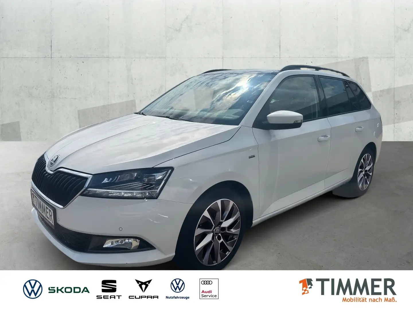 Skoda Fabia III Combi 1.0 TSI CLEVER *PANO *NAVI *SHZ *LM *PD Bílá - 1