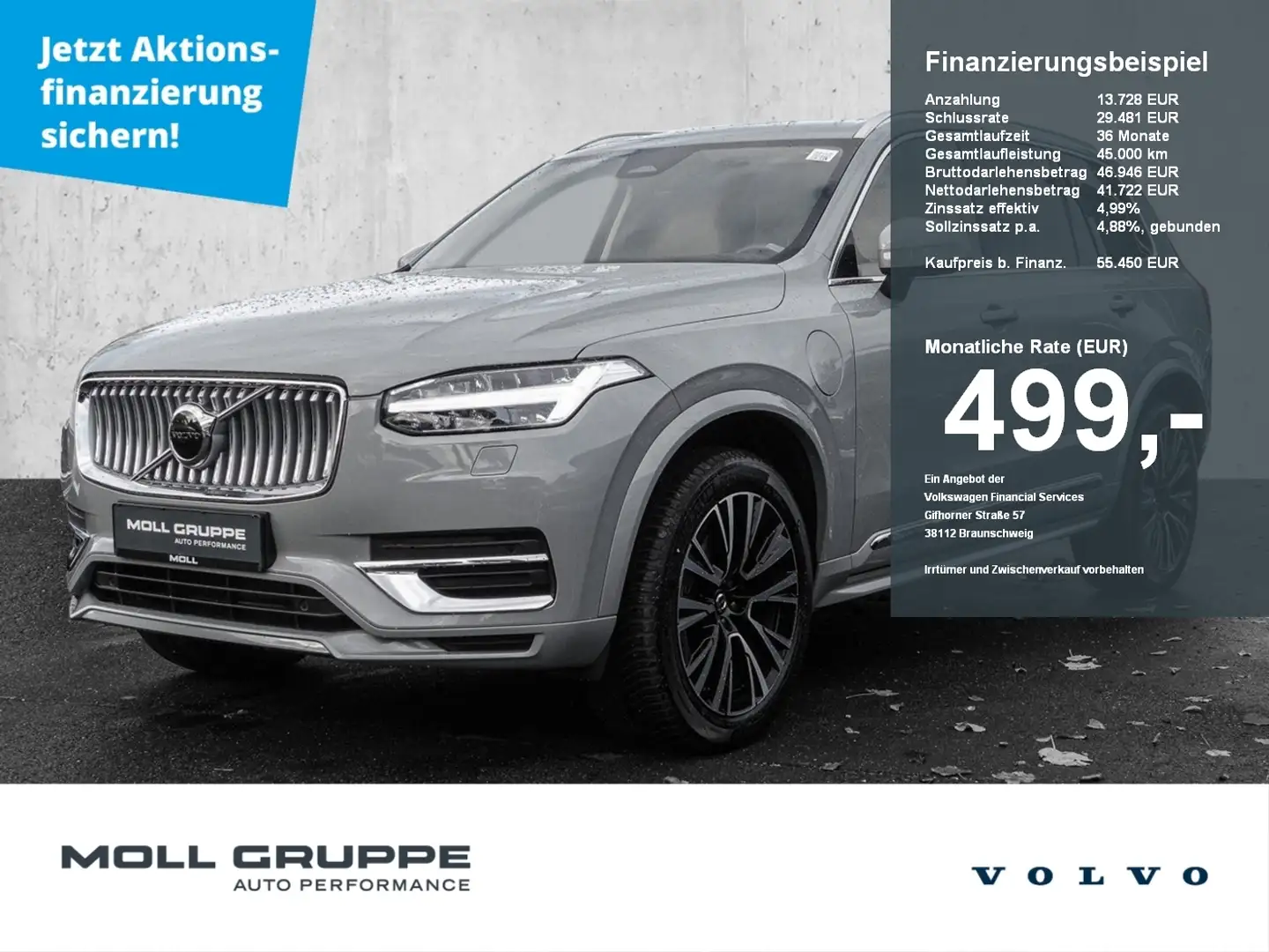Volvo XC90 T8 AWD Core Plug-In Core Recharge Plug-In Hybrid A Grau - 1