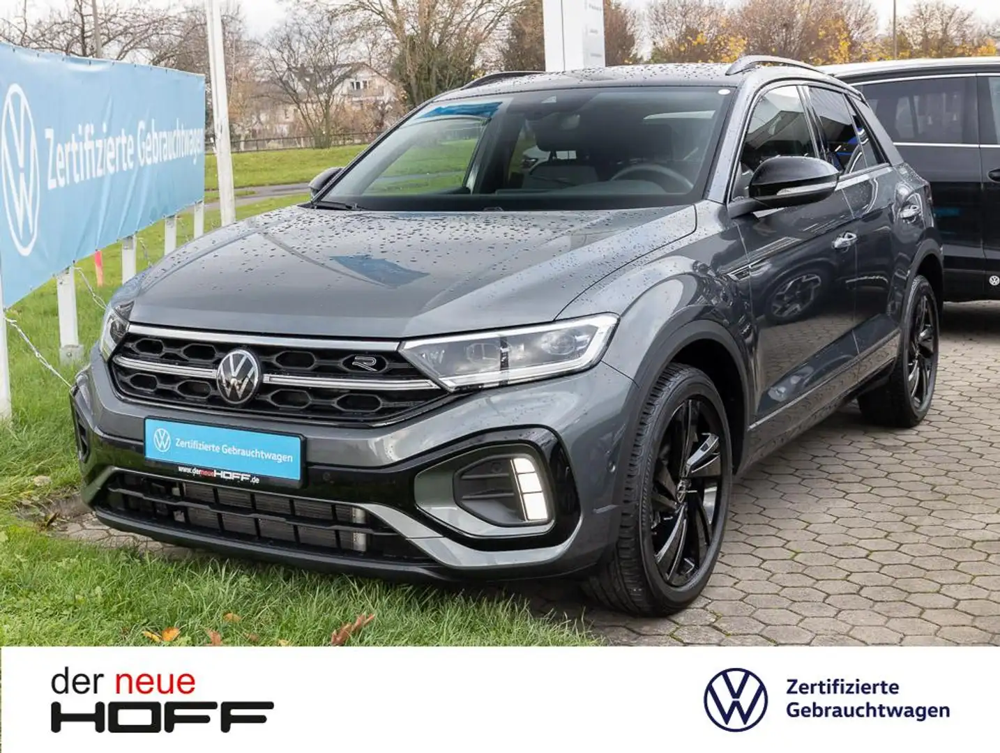 Volkswagen T-Roc 1.5 TSI DSG R-Line Navi AHK Kamera Black-Style Eas Grau - 1