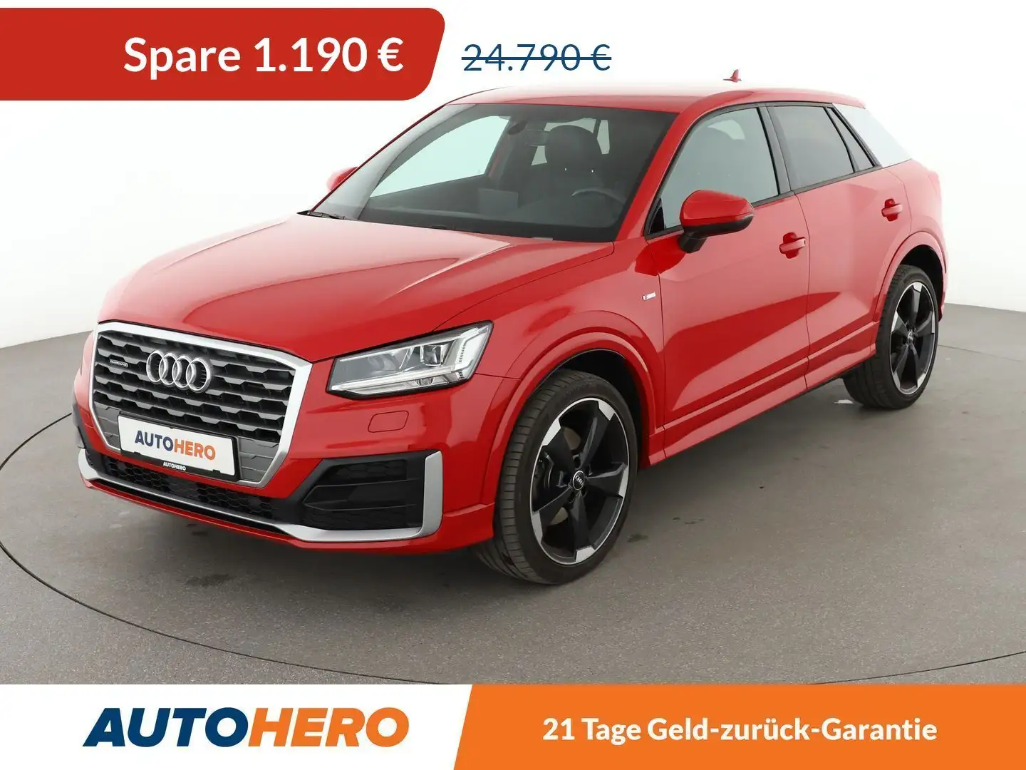 Audi Q2 2.0 TDI quattro Sport Aut.*NAVI*LED*HUD*PDC* Rot - 1