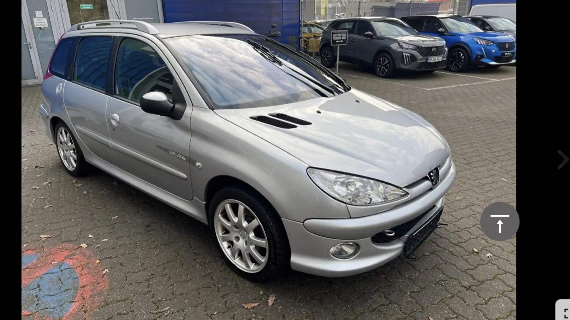 Peugeot 206 SW HDi 110 Quiksilver 1-Hand Tüv NEU Silber - 2