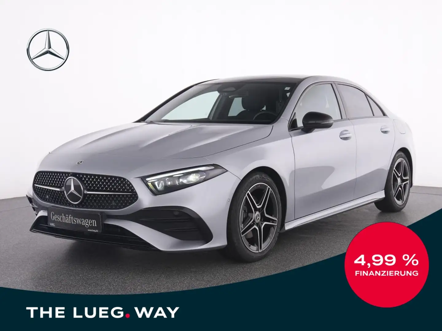Mercedes-Benz A 180 Limousine AMG+PANO+AHK+MBEAM+KEYLGO+SOUND+ Silber - 1