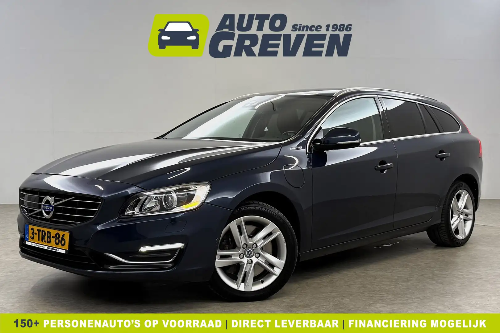 Volvo V60 2.4 D6 AWD Plug-In Hybrid Summum 215PK Trekhaak LE Blauw - 1