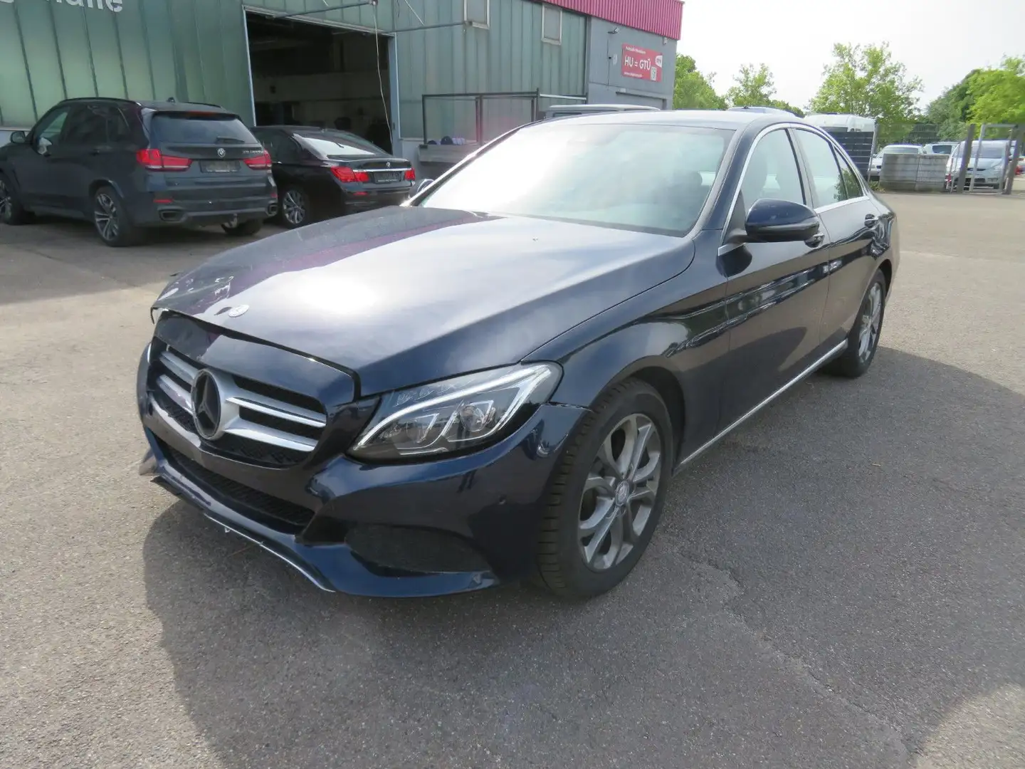 Mercedes-Benz C 180 d Lim.Avantgarde Navi LED PDC Alu Blauw - 1