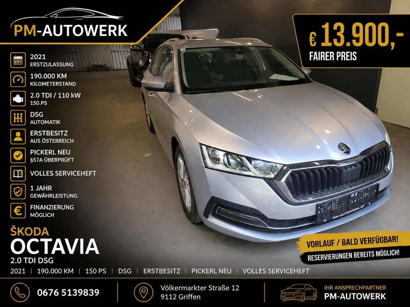 Skoda Octavia 2.0TDI DSG Style *Erstbesitz*Serviceheft*Pickerl* Silber - 1
