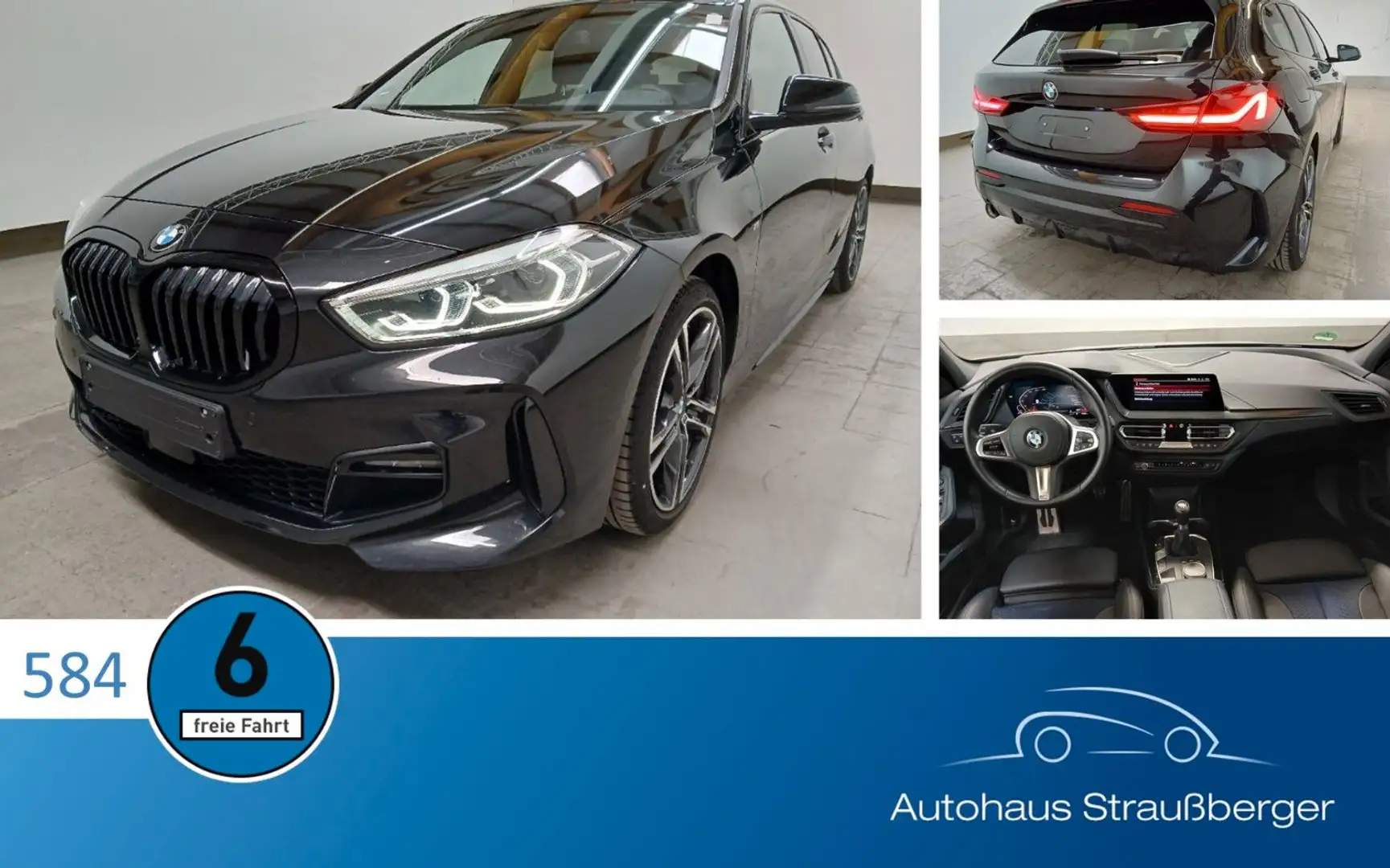 BMW 118 i M Sport Temp AHK SHZ 2Z HiFi NP: 46.000€ Schwarz - 1