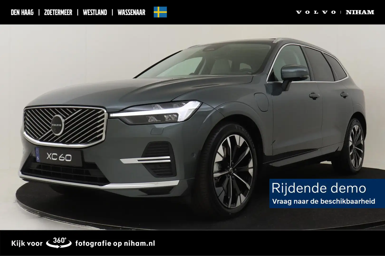 Volvo XC60 II T6 PLUG-IN HYBRID AWD ULTRA BRIGHT -PANO.DAK|BO Groen - 1