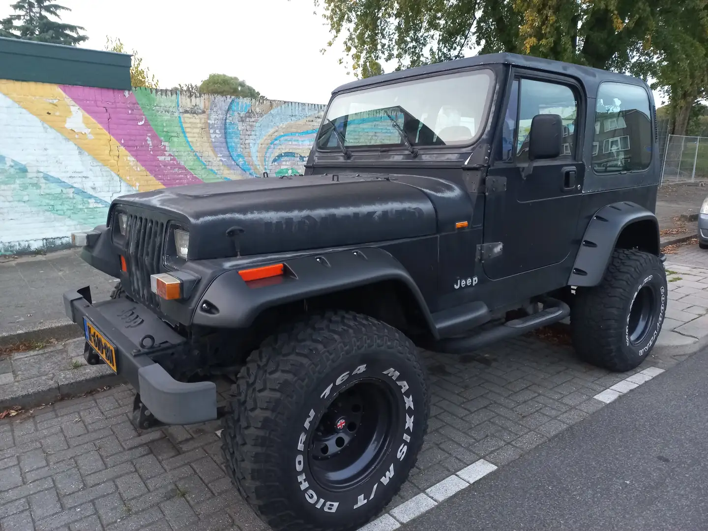 Jeep Wrangler Wrangler 4.0i Laredo Zwart - 2