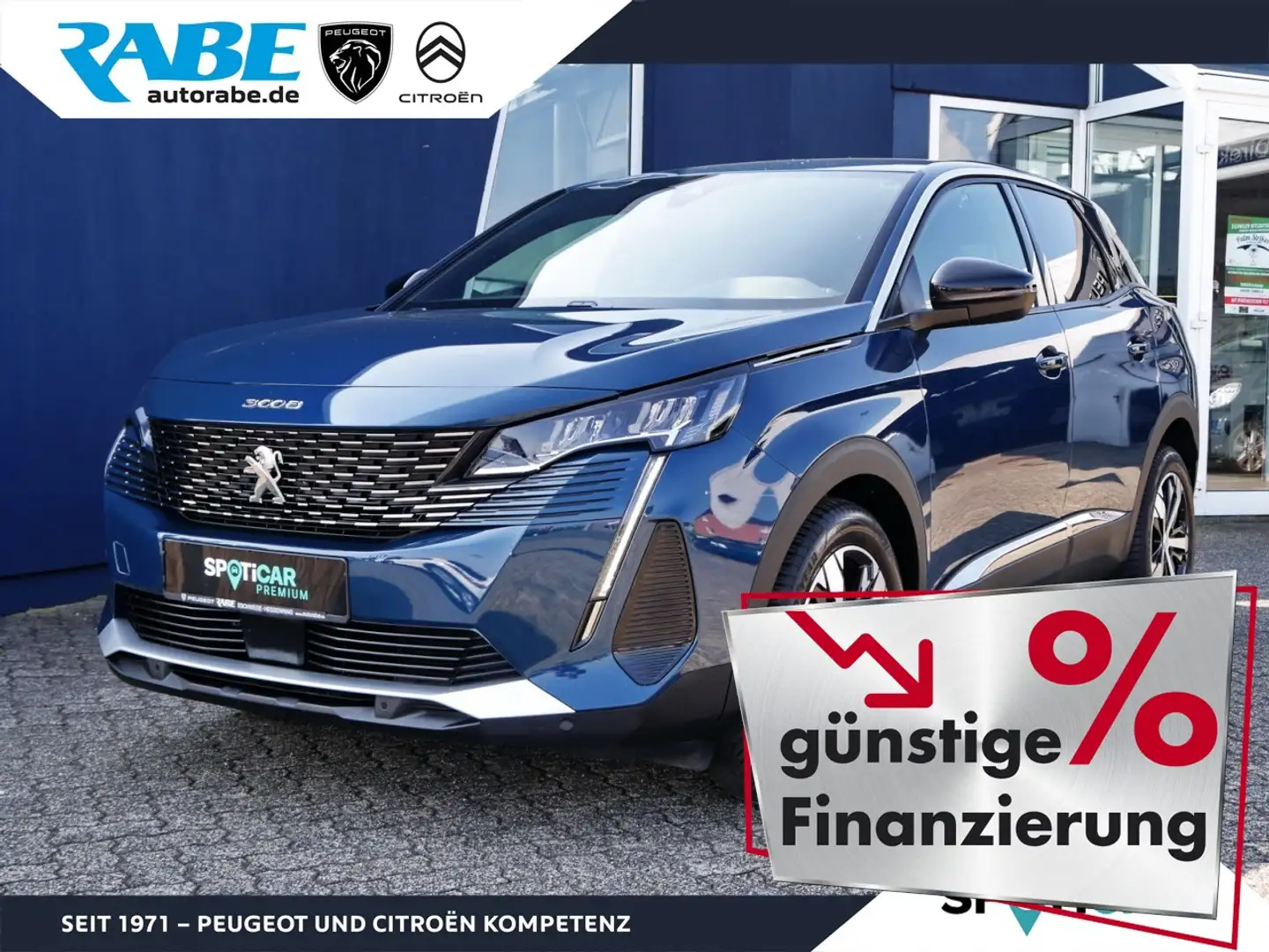 Peugeot 3008 Allure Pack 130 PT Aut.+Kamera+Grip-Ctrl Klima Bleu - 1