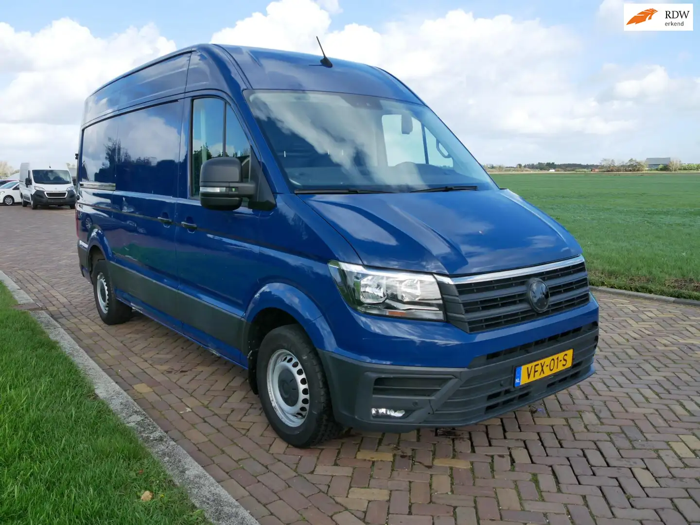 Volkswagen Crafter 35 2.0 TDI L3H3 130kW Highline 6-bak AC NAVI ** 11 Blauw - 1