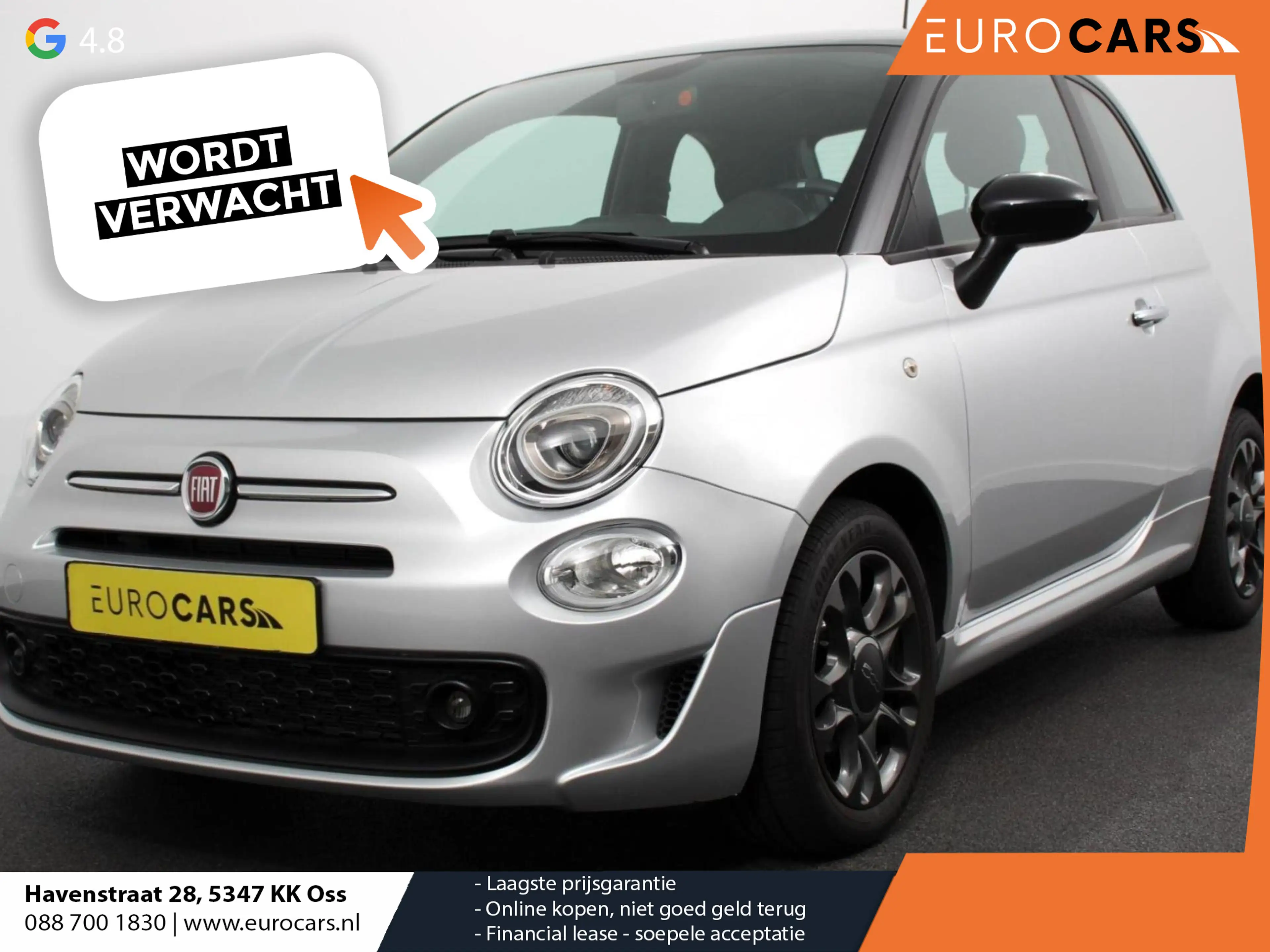Fiat 500 1.0 69pk Hybrid Connect Navigatie Apple Carplay/An