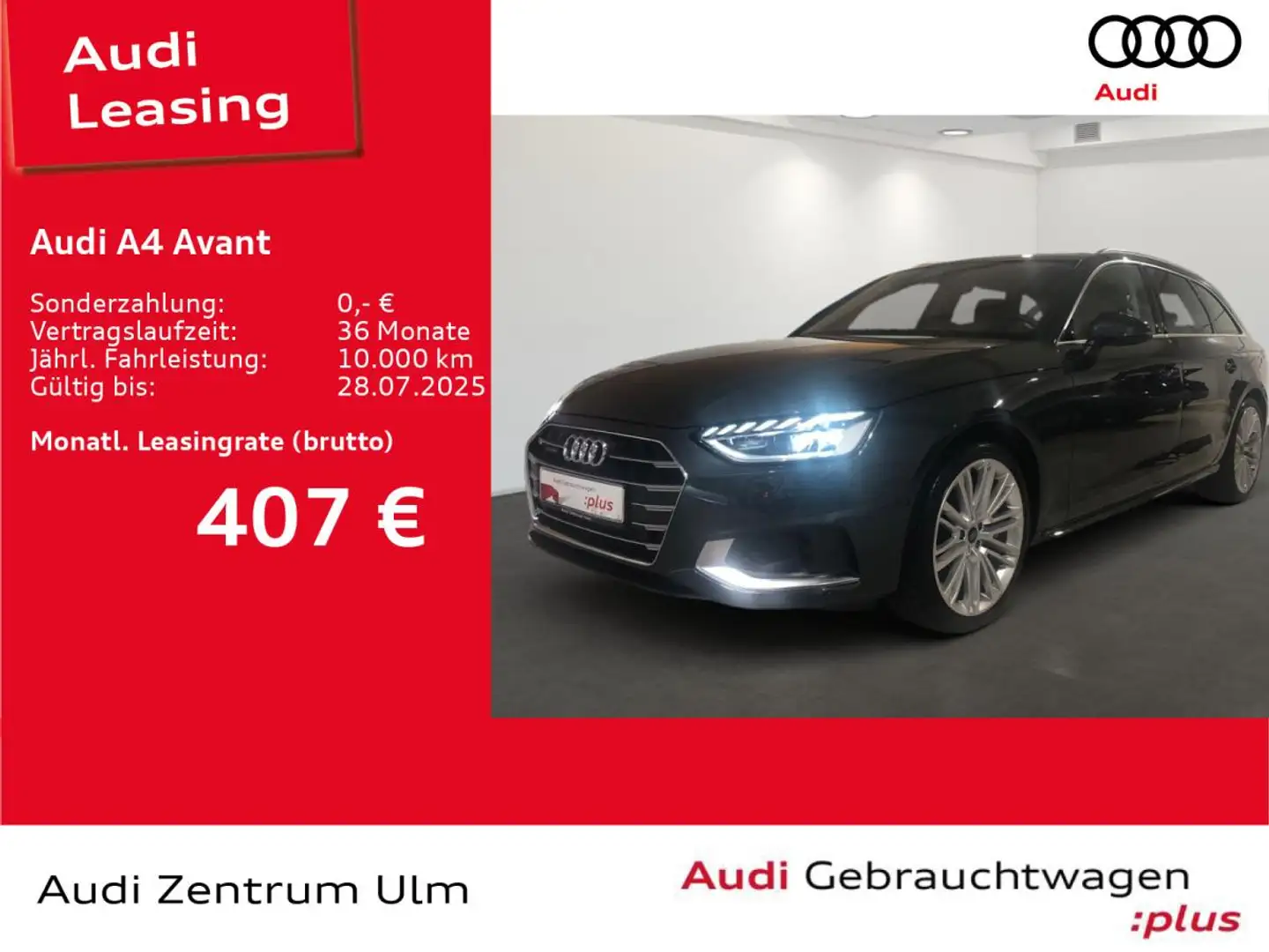 Audi A4 Avant advanced 45 TFSI qu. S tronic AHK PANO Grau - 1