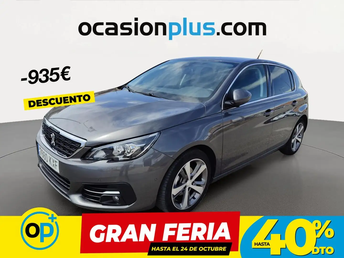 Peugeot 308 1.2 PureTech S&S Allure EAT8 130 Gris - 1