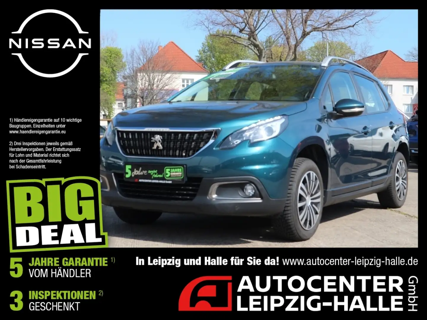 Peugeot 2008 1.2 12V e-VTi / PureTech 82 Active PDC zelena - 1