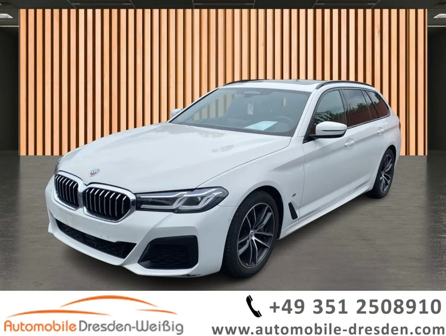 BMW 530 dA M Sport*SAG*Pano*Leder*HeadUP*DAB*Hifi Weiß - 1