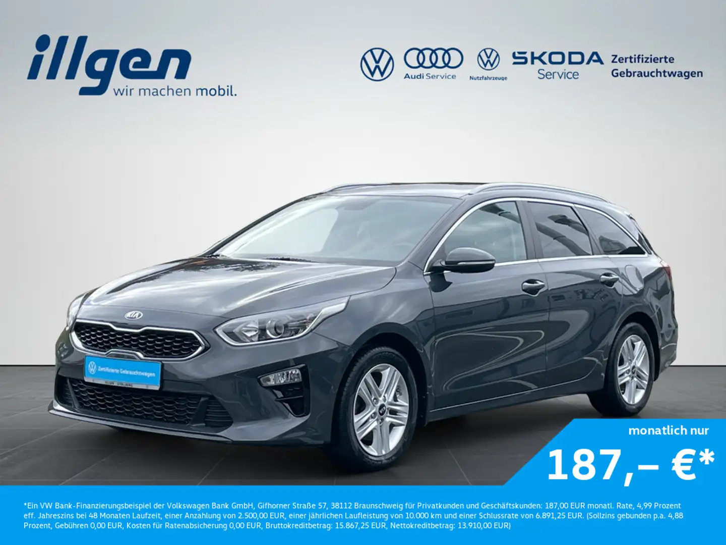 Kia Ceed / cee'd Gris - 1