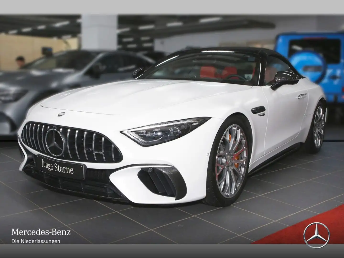 Mercedes-Benz SL 63 AMG S Cab. Keramik Carbon 360° Burmester PTS Blanc - 2