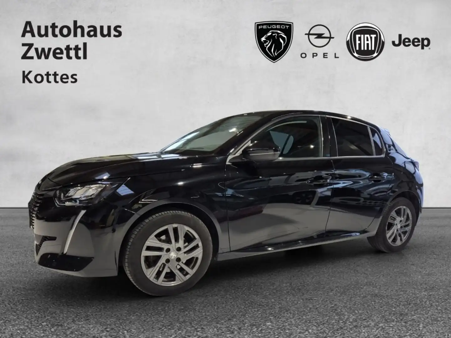 Peugeot 208 Style BlueHDi 100 S&S Zwart - 1