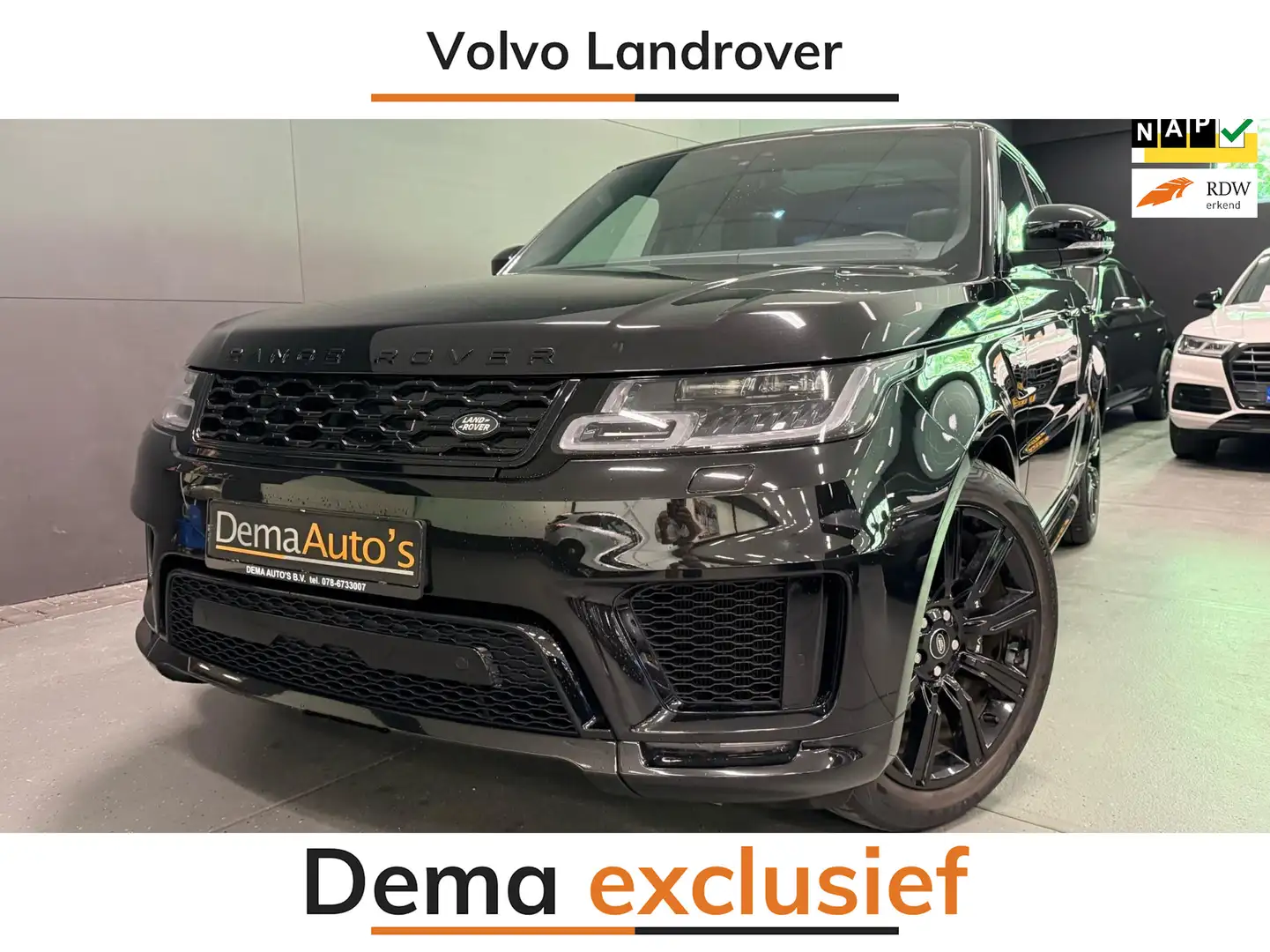 Land Rover Range Rover Sport P400e Autobiography Dynamic BLACK-EDITION 404PK FU Zwart - 1