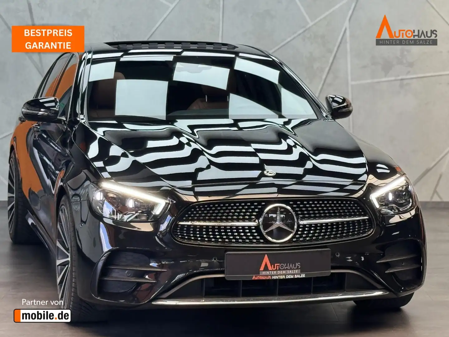 Mercedes-Benz E 450 4Matic|AMGLINE|VOLLLEDER|MULTIBEAM| Fekete - 1