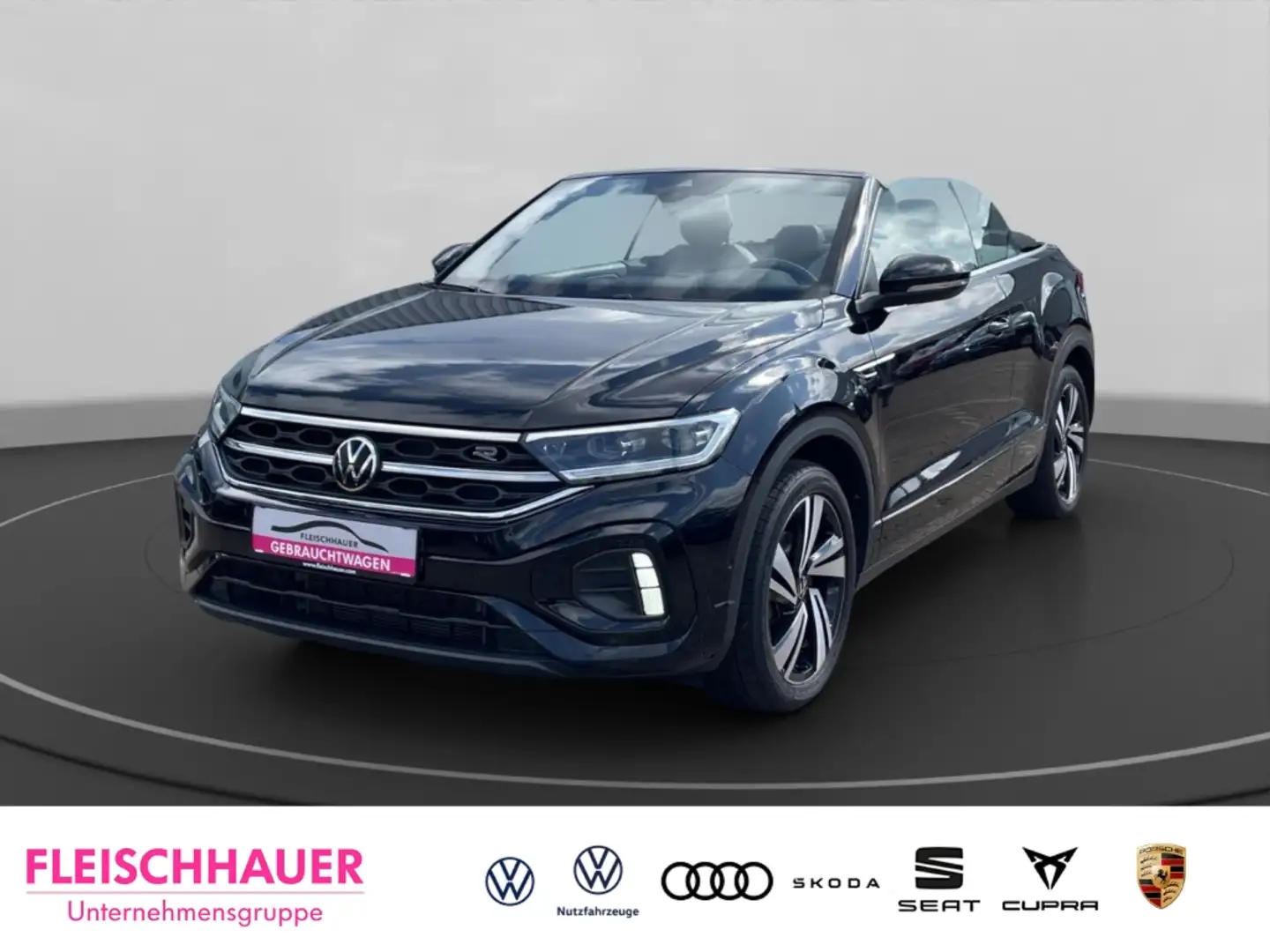 Volkswagen T-Roc Cabriolet R-Line 1.5 TSI DSG RFK AHK abn. DWA VC A Schwarz - 2