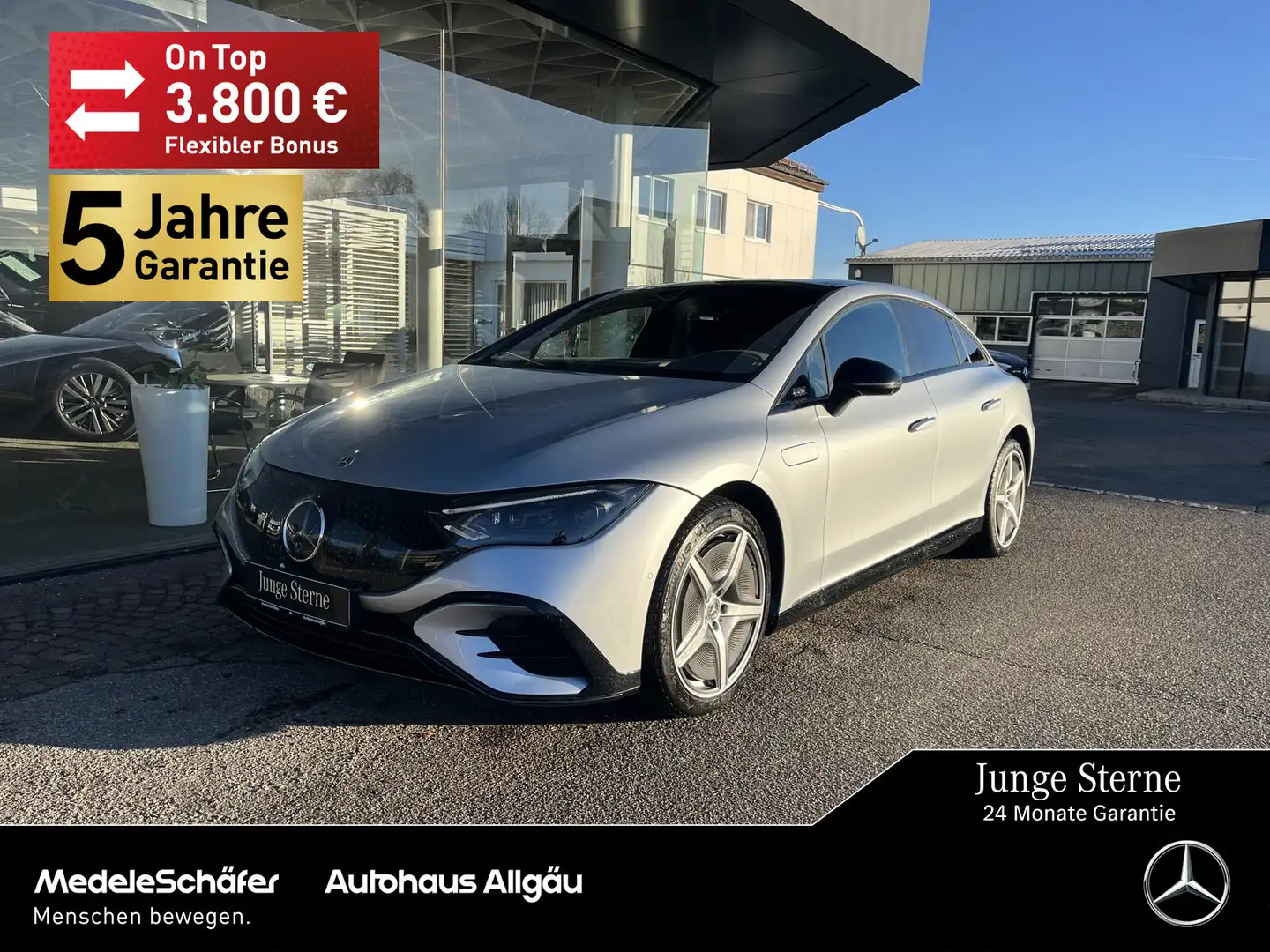 Mercedes-Benz EQE 500 EQE 500 4M AMG 20" HYPER MASSAGE Airmatic NP119 Argent - 1