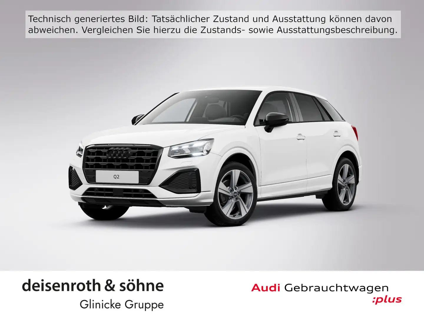 Audi Q2 advanced 35 TFSI S tr S line/AHK/Matrix/Nav/K Weiß - 1