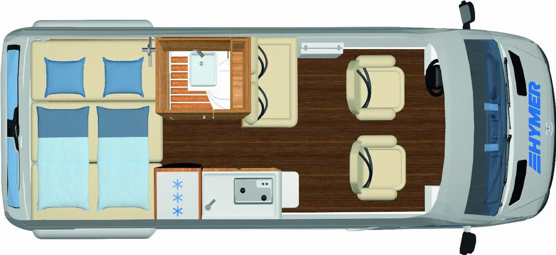 Hymer/Eriba Grand Canyon S Mercedes *3,0 Liter Motor / V6* Bianco - 2