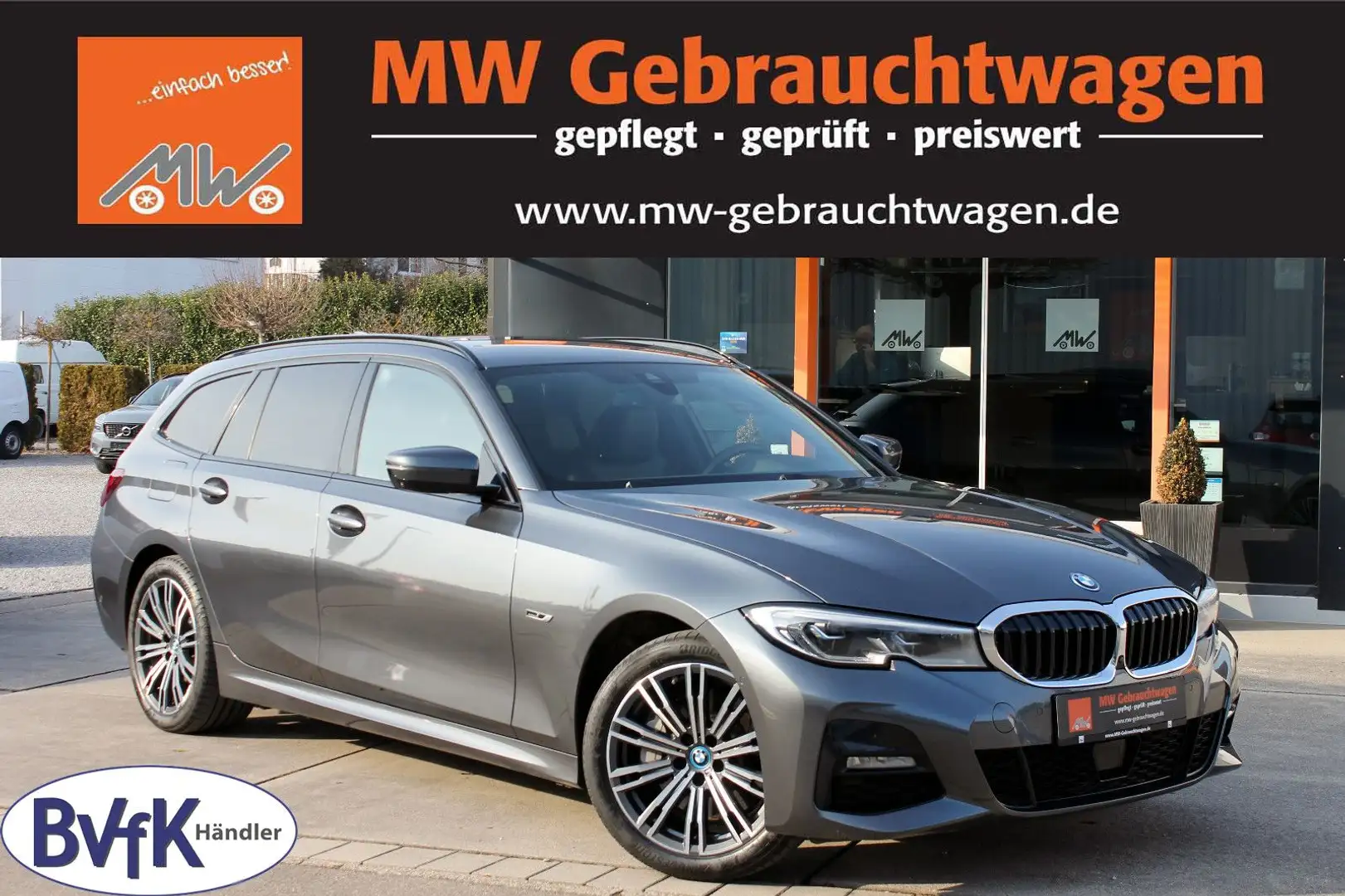 BMW 330 e Touring M-Sport Steptr Nav ACC LED PDC 360° Grau - 1